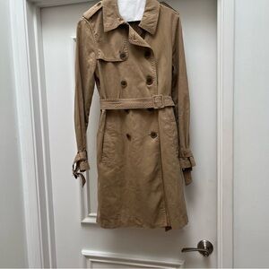 J Crew Tan Trench Coat